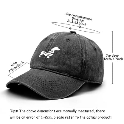 Dachshund Dog Adjustable Cotton Outdoor Baseball Cap