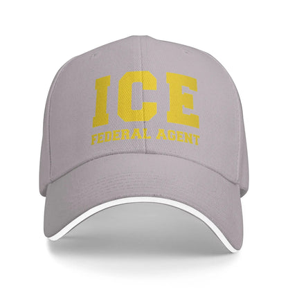 ICE Federal Agent Logo Hip Hop Baseball Cap