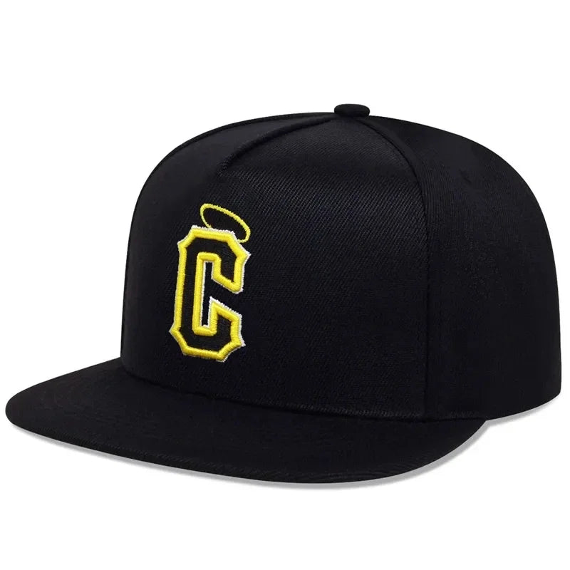Unisex Angel Halo Embroidery Letter C Hip-hop Hats