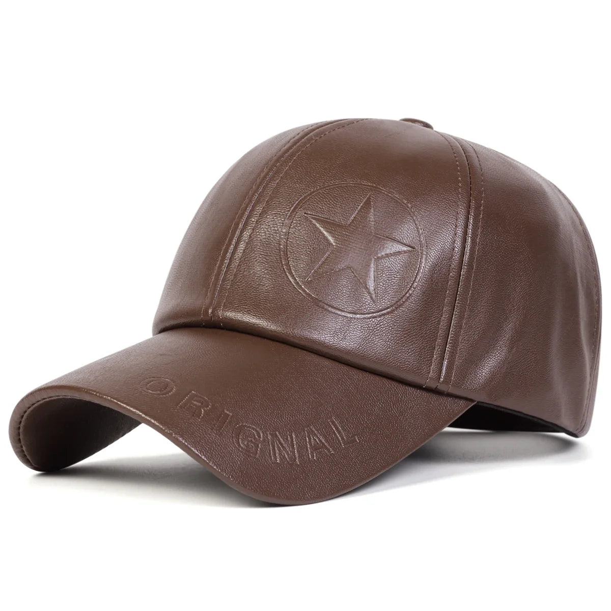 Pentagram PU Leather Baseball Cap