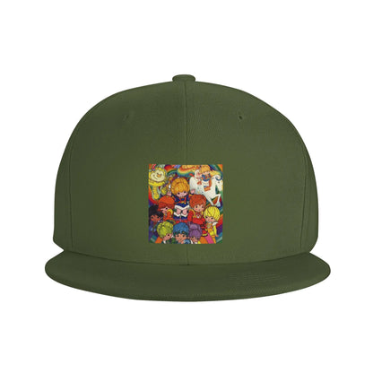Bright Rainbow Colorful Pattern Breathable Snapback Cap