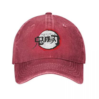Demon Slayer Distressed Washed Baseball Cap