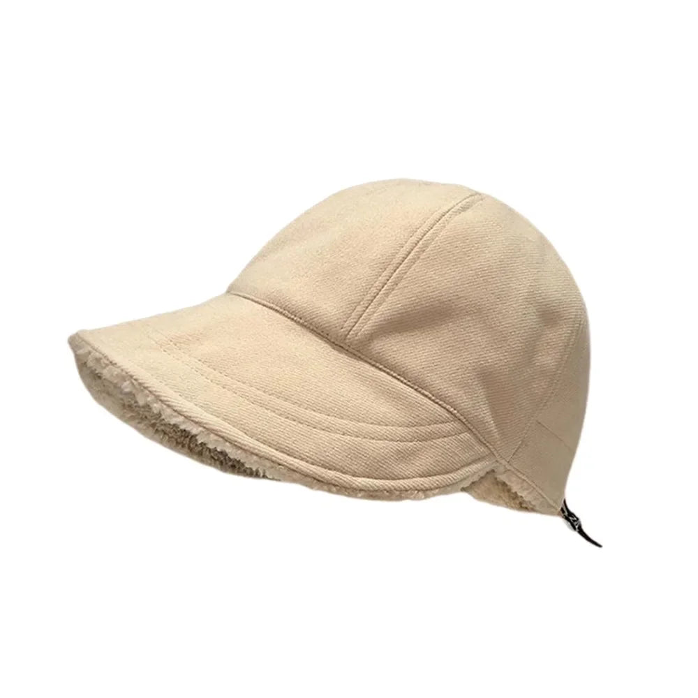 Plush Thickened Winter Women Bucket Hat