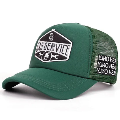 Letter Embroidery Mesh Baseball Cap