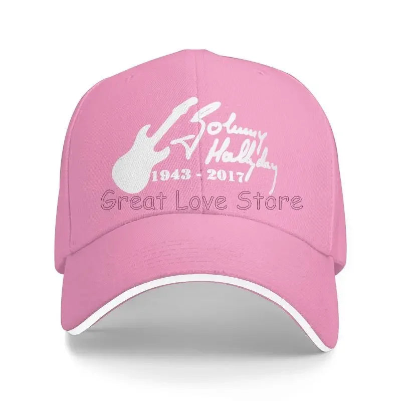 Johnny Hallyday French Rock Legend Baseball Cap