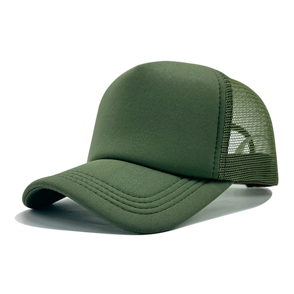 Plain Mesh Adjustable Trucker Hip Hop Baseball Hat
