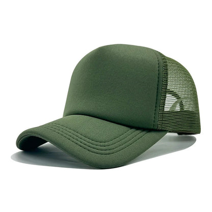 Plain Mesh Adjustable Trucker Hip Hop Baseball Hat