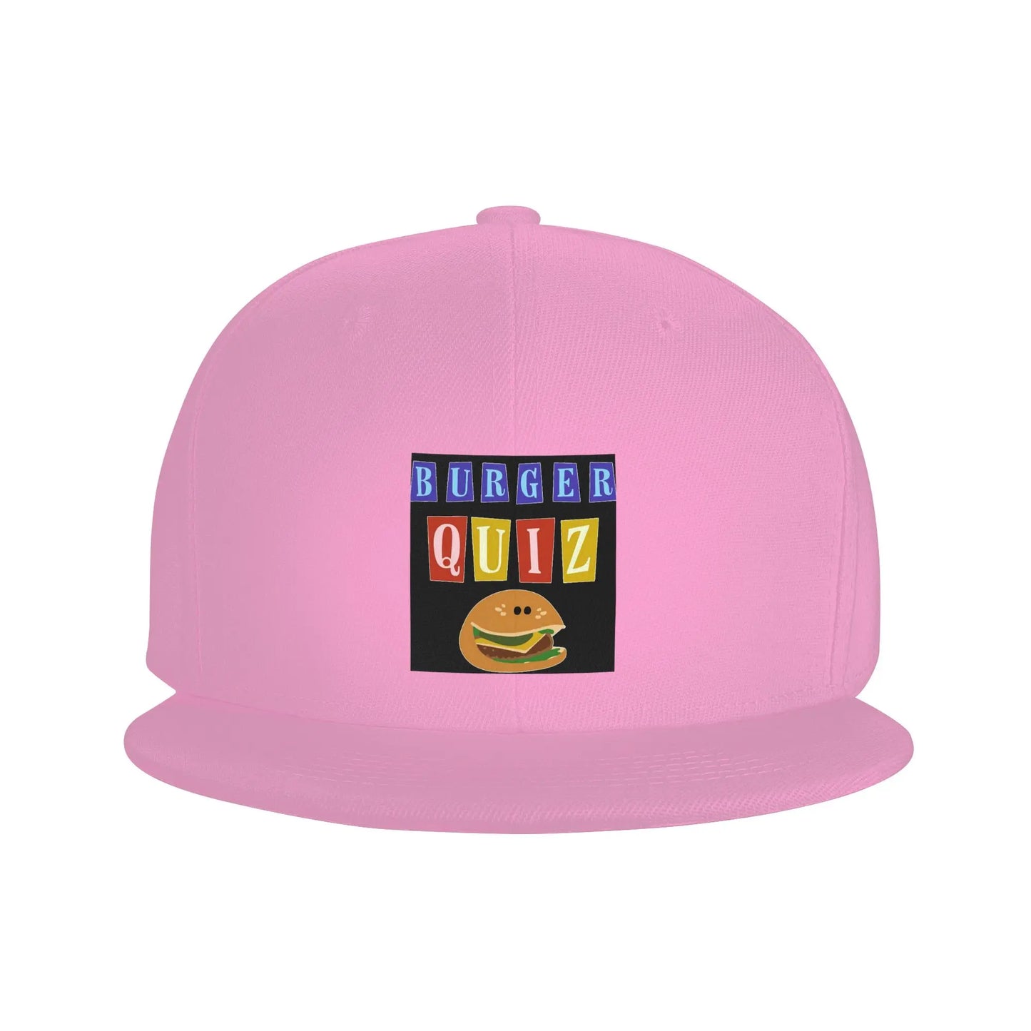 Burger Quizz Logo Streetwear Graphic Design Snapback Cap