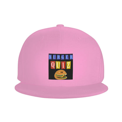Burger Quizz Logo Streetwear Graphic Design Snapback Cap