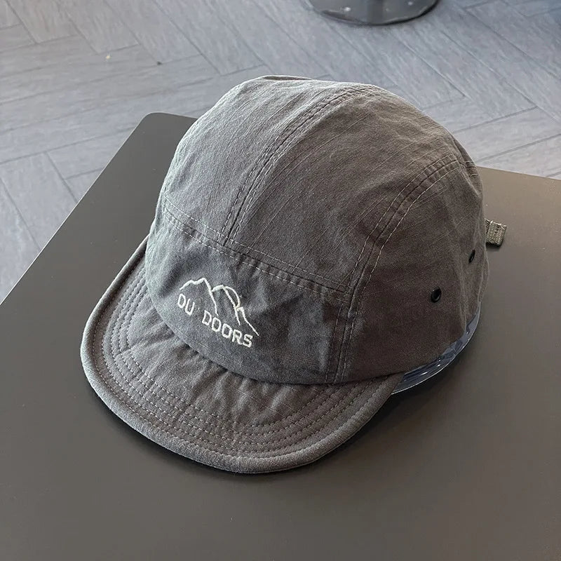 Japanese Five Panel Short Brim Snapback Caps