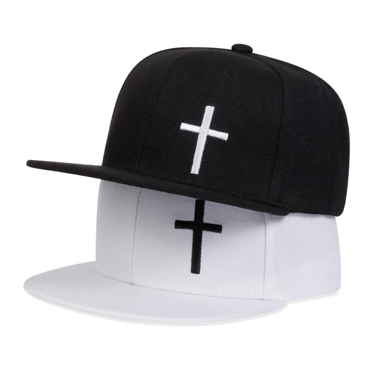Unisex Cross Embroidery Hip-hop Hats