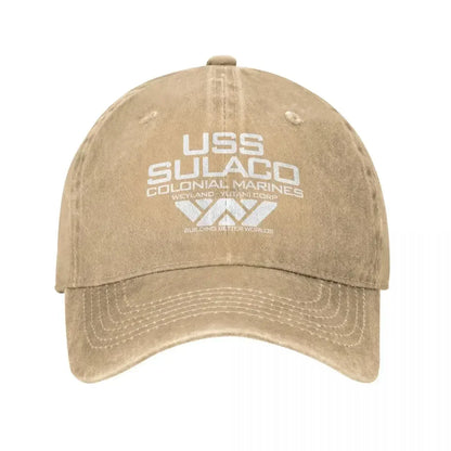 Vintage Nostromo Alien Colonial Marines Snapback Baseball Cap
