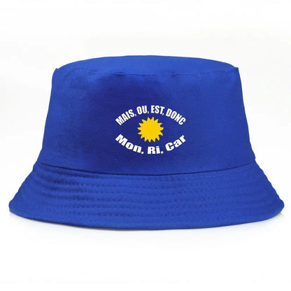 Sun Embroidered Cotton Bucket Hat Unisex