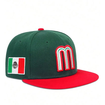 Unisex Simple Letter M Embroidery Hip-hop Hats Outdoor Adjustable