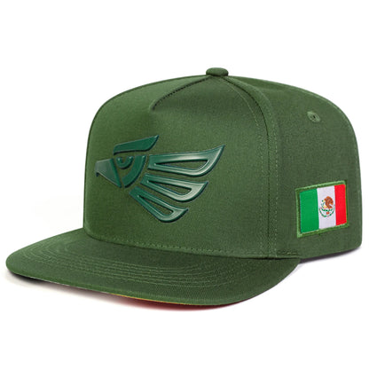 Unisex Eagle Head Embroidery Hip Hop Snapback Cap