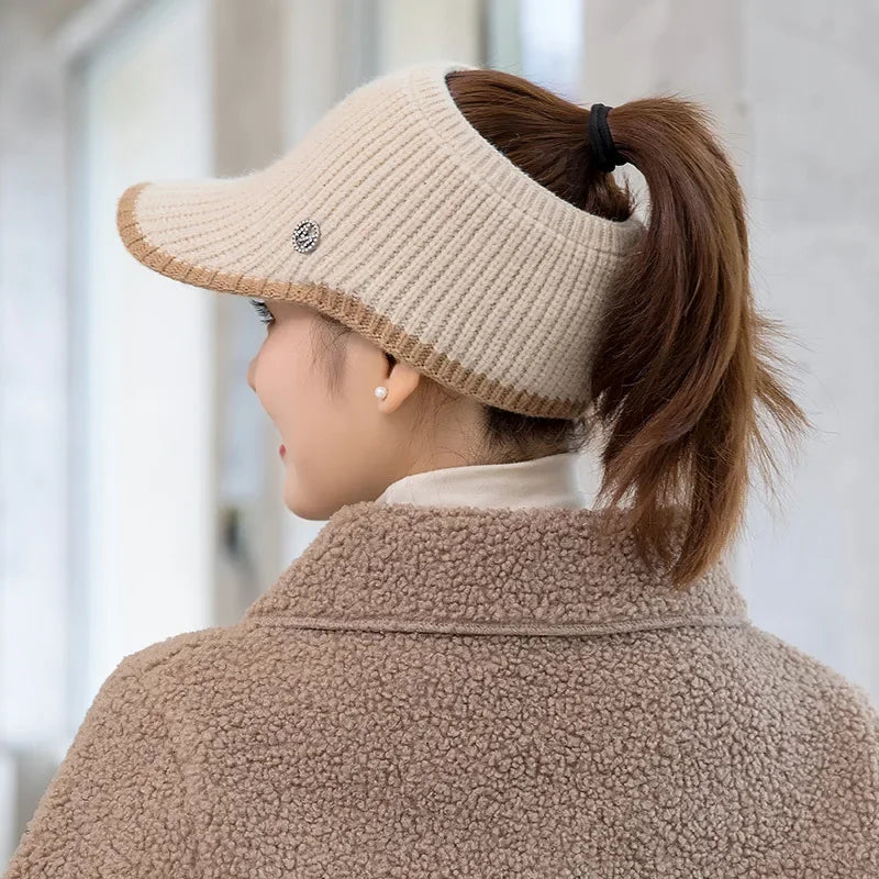 Knitted Empty Top Breathable Baseball Cap