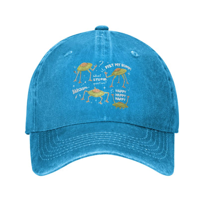 Hail Mary Retro Washed Denim Baseball Cap