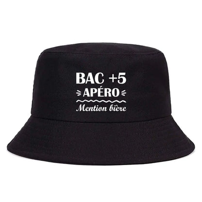 BAC +5 Apero Print Reversible Unisex Bucket Hat