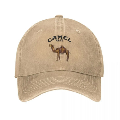 Camel Animal Distressed Baseball Cap