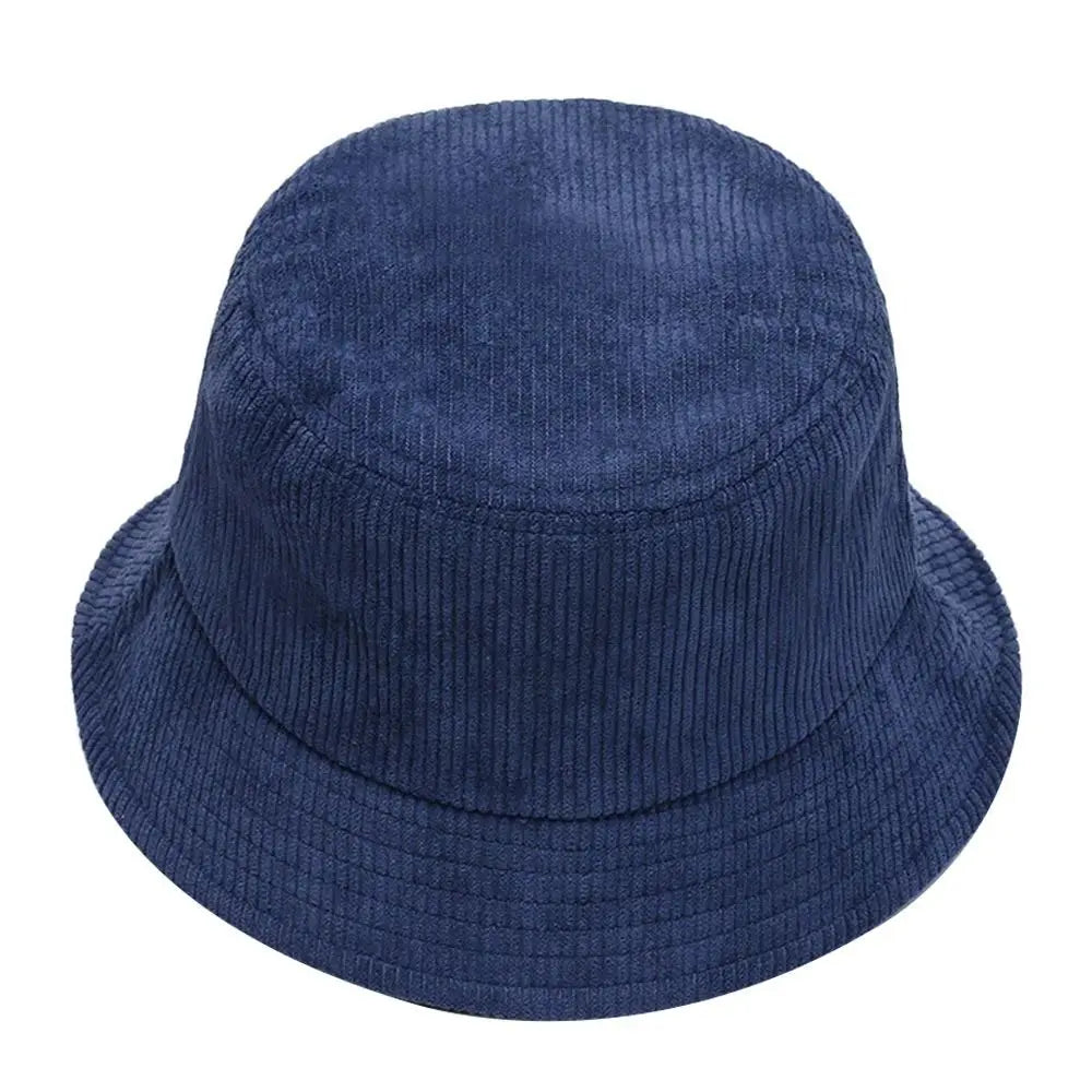 Corduroy Solid Color Foldable Bucket Hat