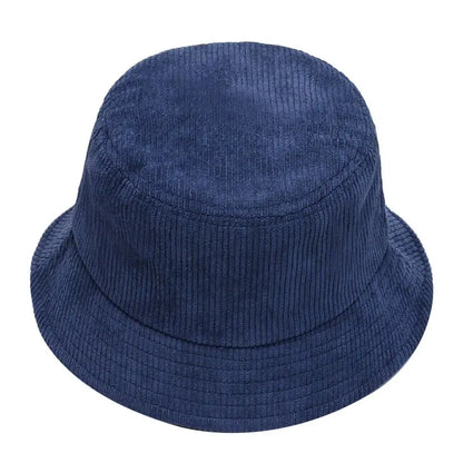 Corduroy Solid Color Foldable Bucket Hat