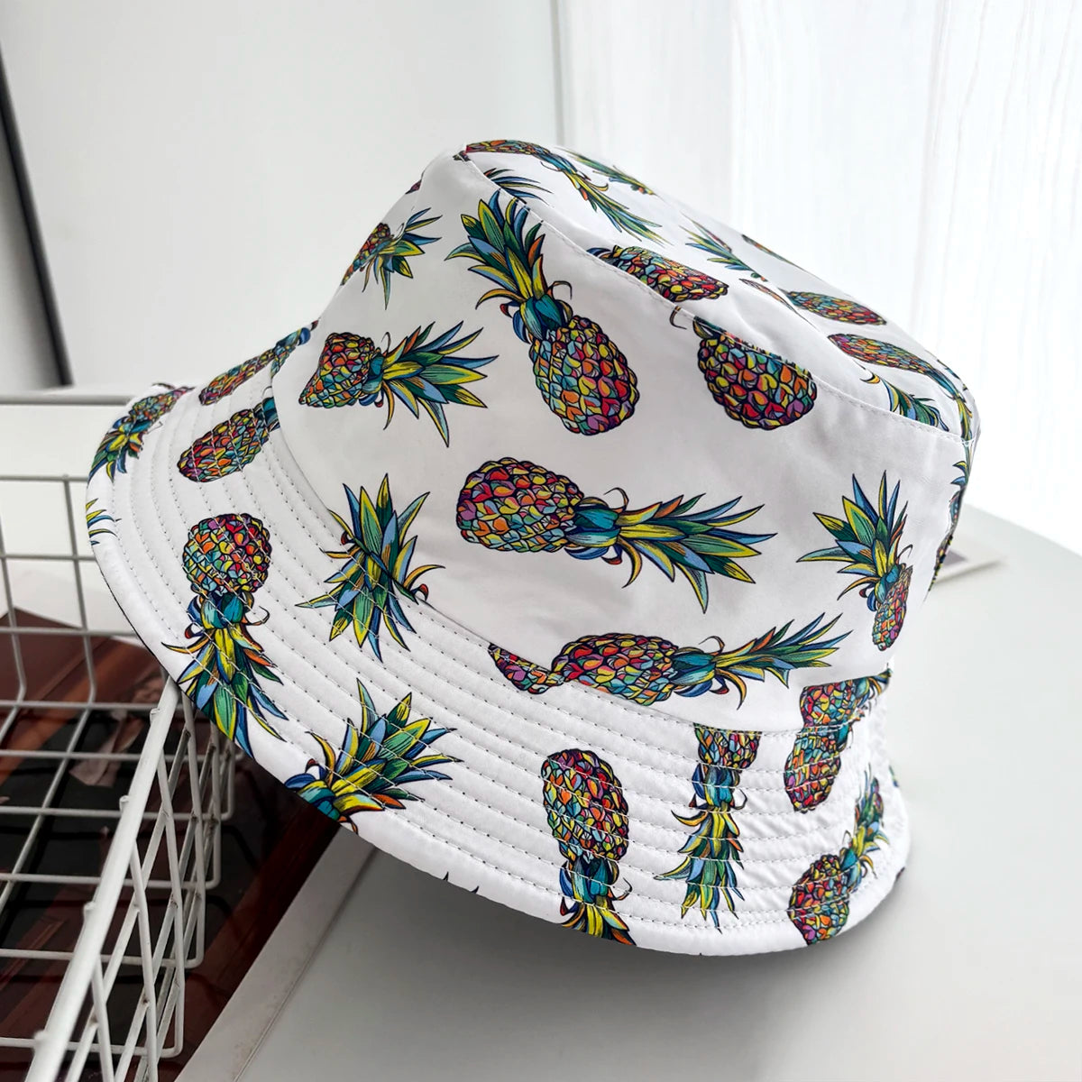 Unisex Vintage Cartoon Print Bucket Hat