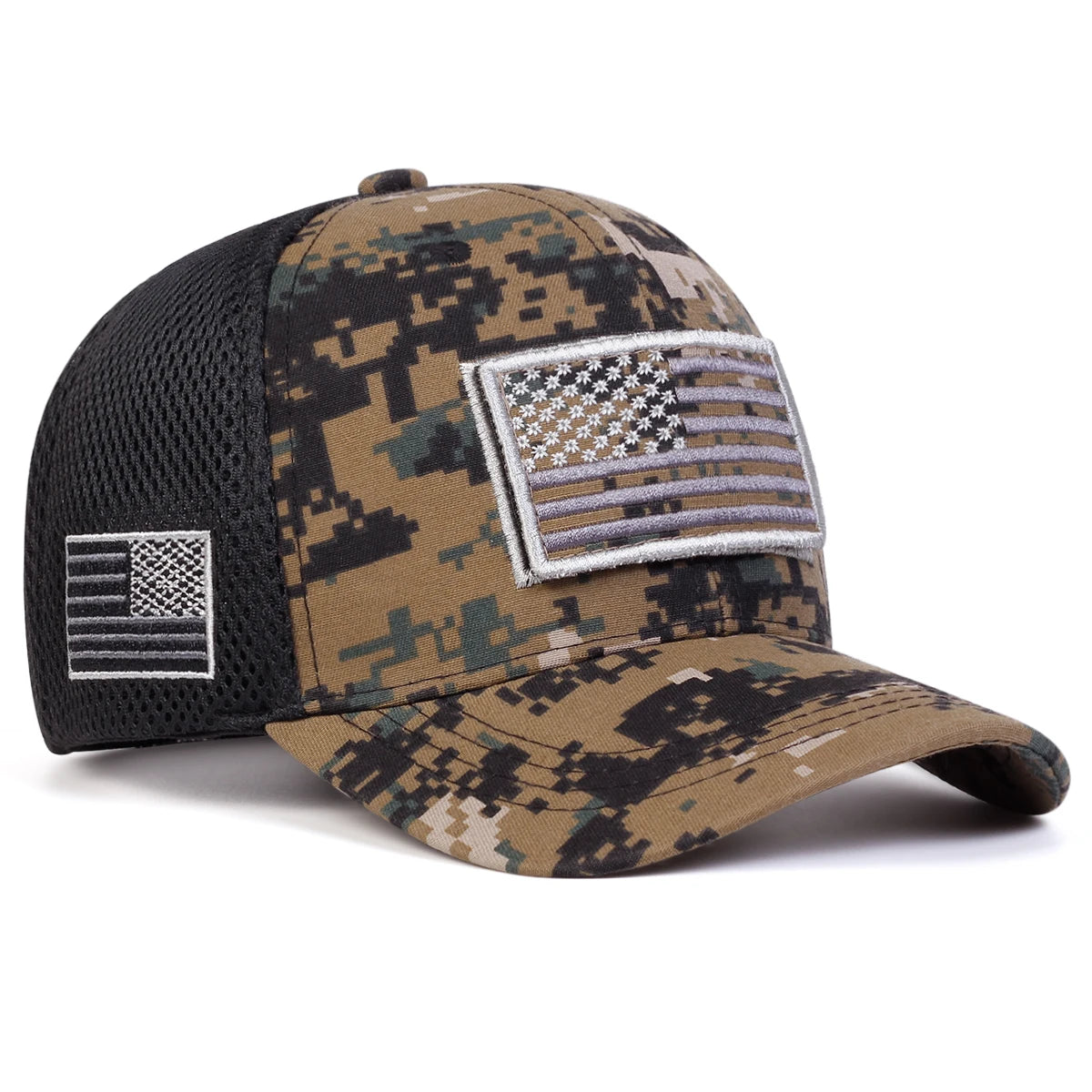 American Flag Camouflage Baseball Cap