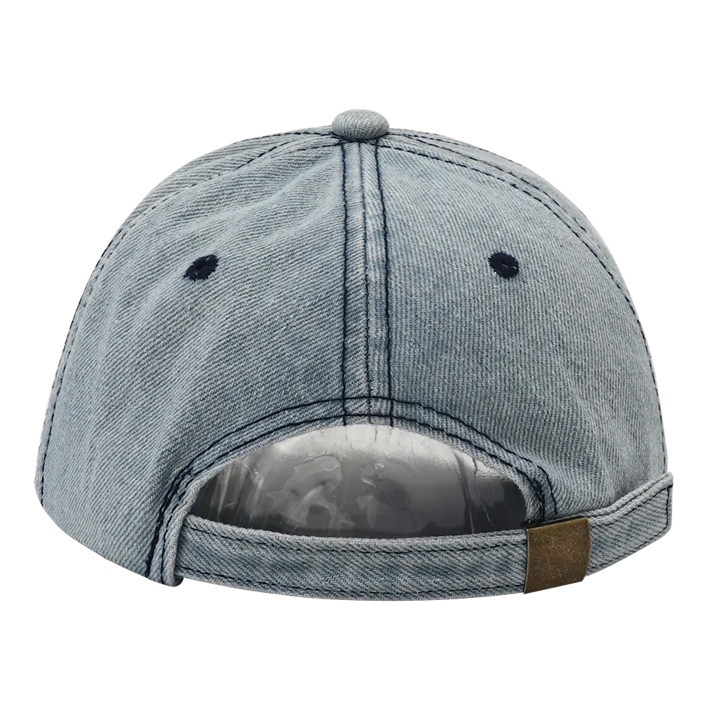 Solid Washed Denim Baseball Cap