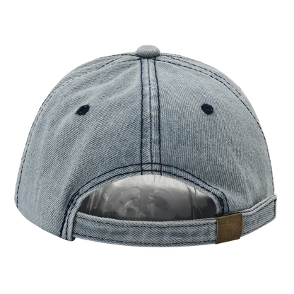 Solid Washed Denim Baseball Cap