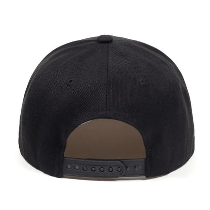 X Embroidered Flat Edge Snapback Hat