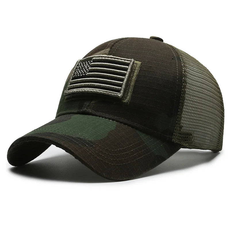 American Flag Camouflage Tactical Baseball Cap