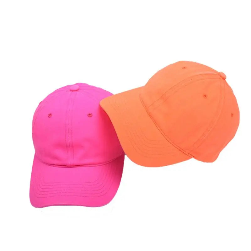 Low Profile Neon Solid Color Baseball Cap