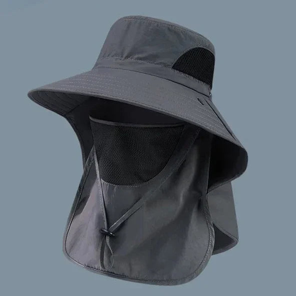 UV Protection Neck-Flap Bucket Hat