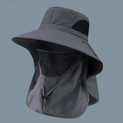 UV Protection Neck-Flap Bucket Hat