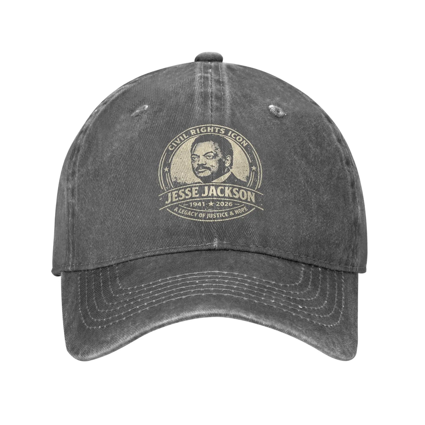 Jesse Jackson Washed Trucker Style Baseball Cap