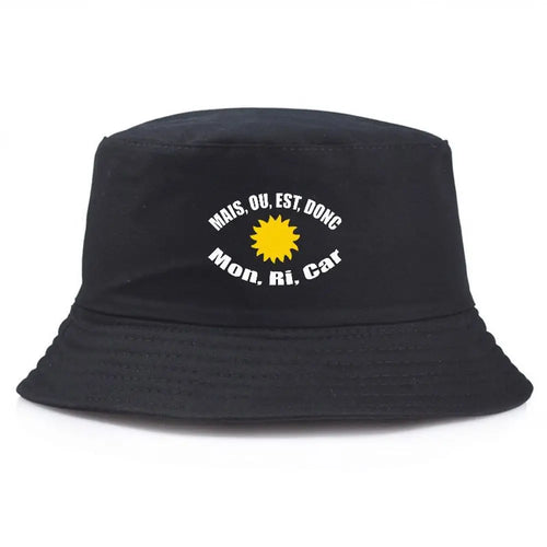 Sun Embroidered Cotton Bucket Hat Unisex