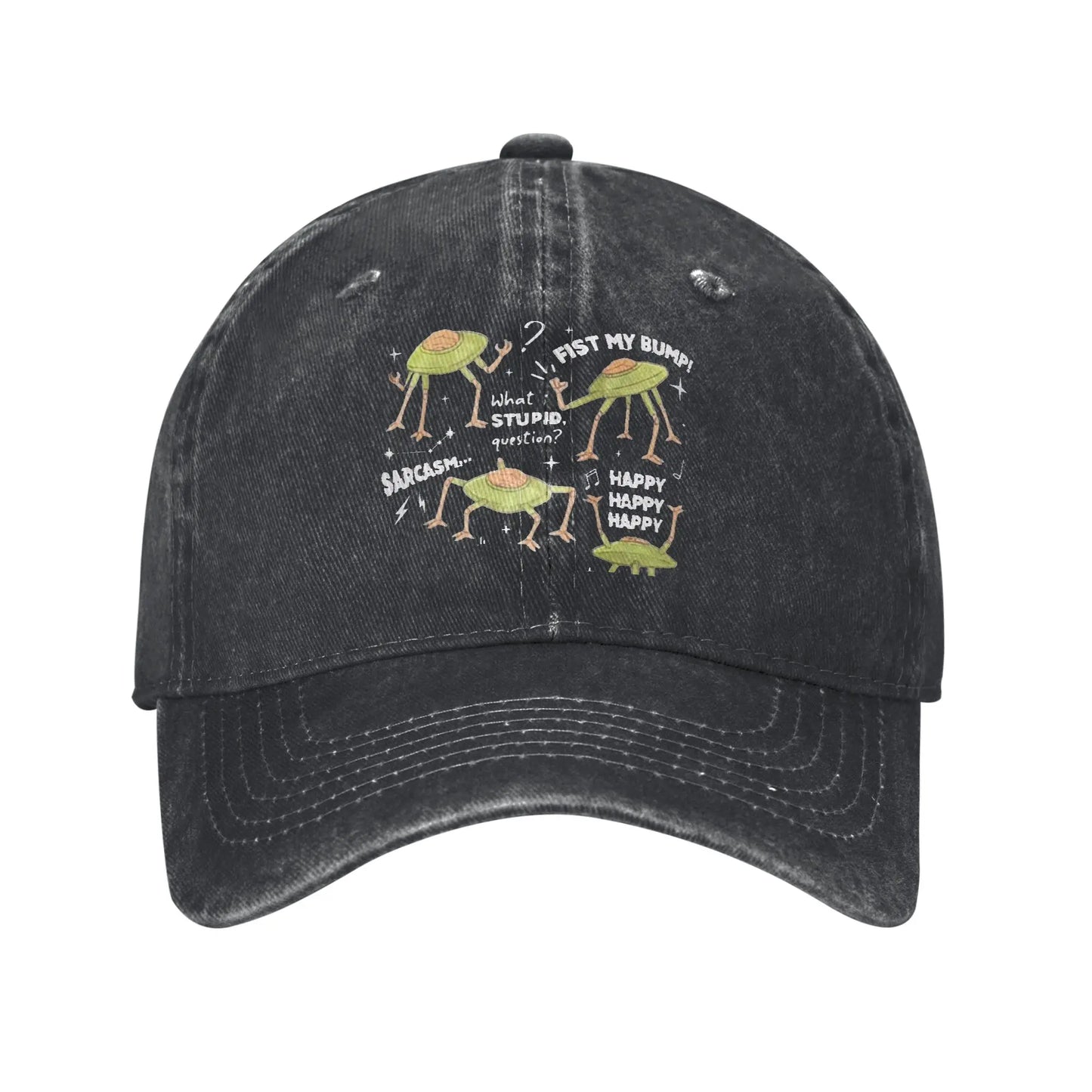 Hail Mary Retro Washed Denim Baseball Cap