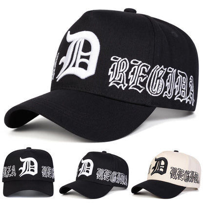 Unisex Gothic D Letter Baseball Cap