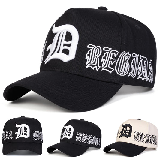 Unisex Gothic D Letter Baseball Cap