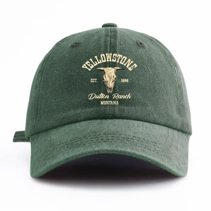 Yellowstone Washed Retro Dad Baseball Cap