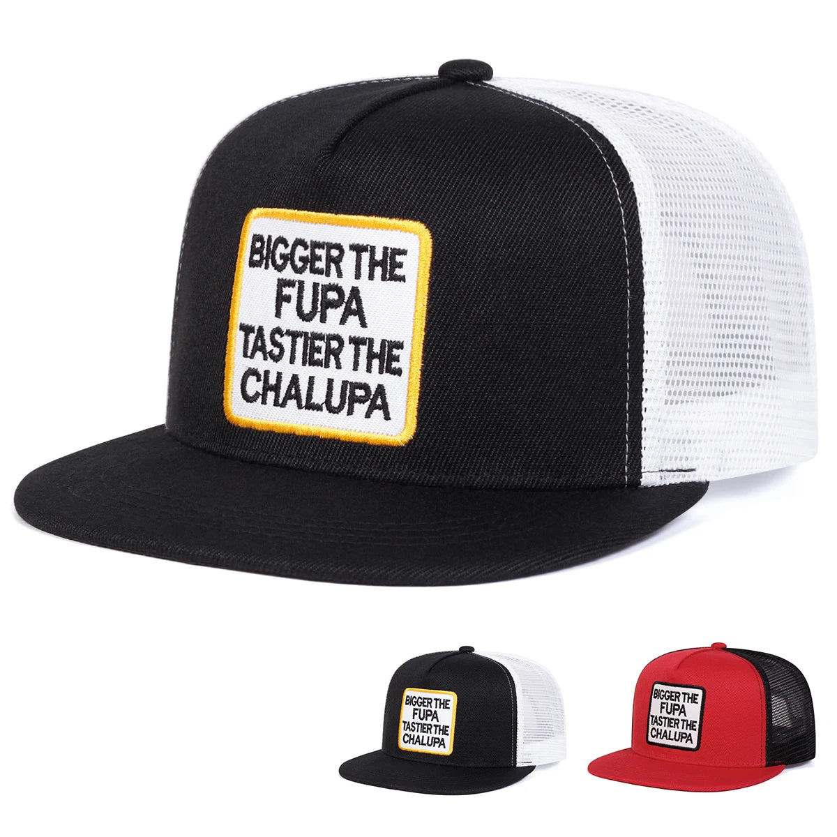 Unisex Letter Embroidery Hip-hop Net Hats