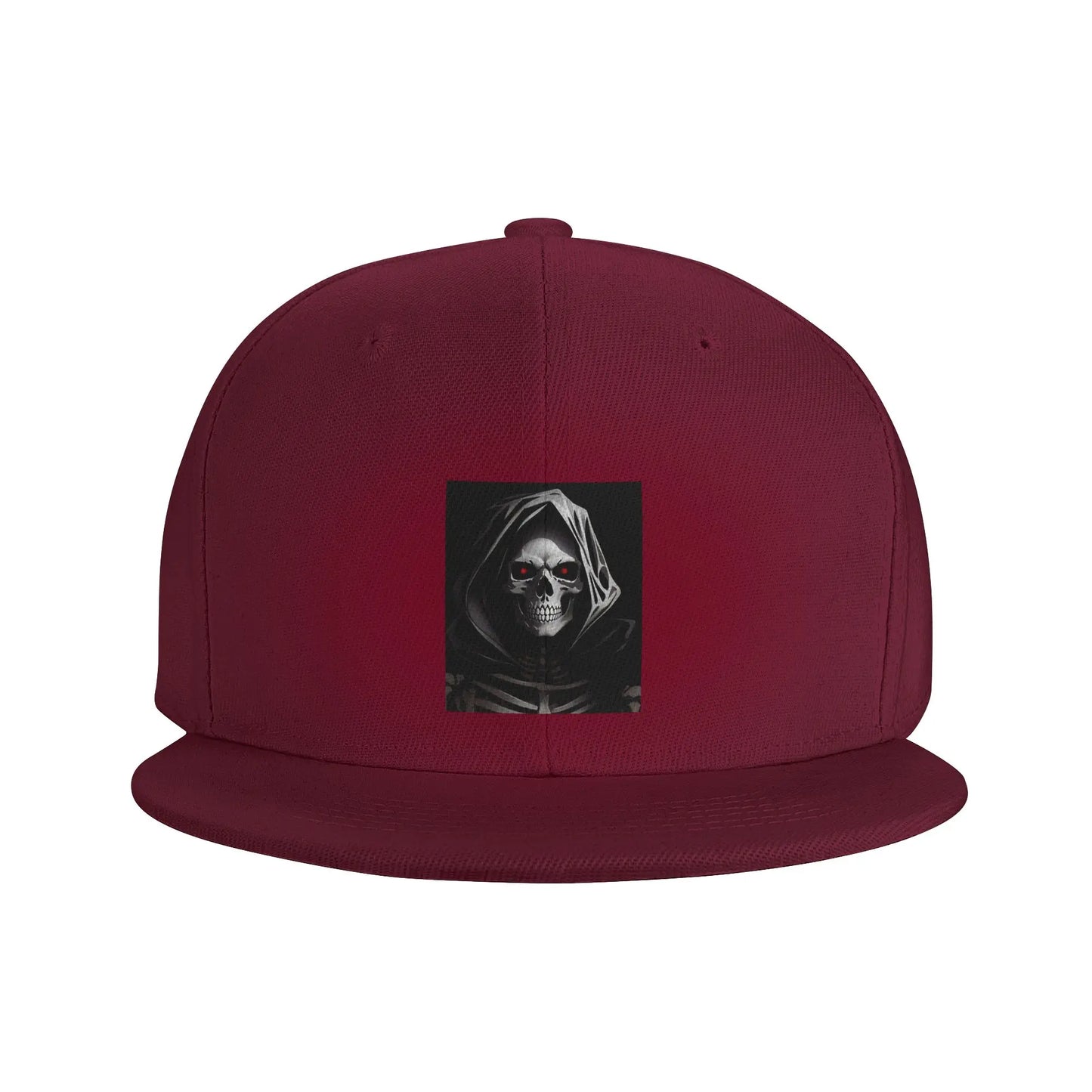 Creepy Halloween Skeleton Skull Graphic Snapback Cap