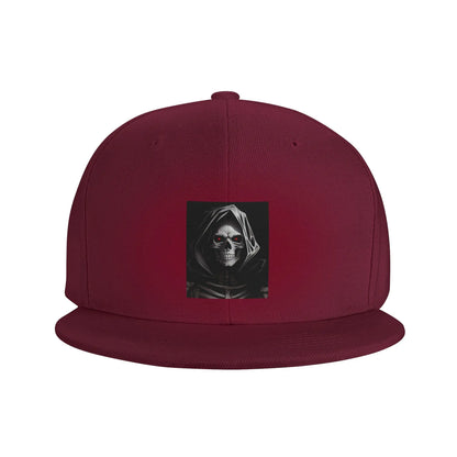 Creepy Halloween Skeleton Skull Graphic Snapback Cap
