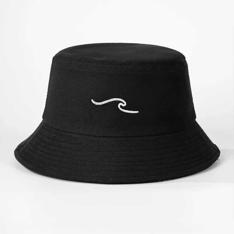 Wave Ripple Embroidery Bucket Hat