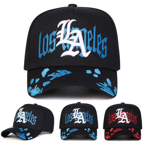 Unisex Gothic LA Los Angeles Embroidery Casual Baseball Cap
