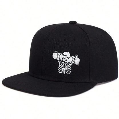 Unisex Ghost Head Skull Printed Hip-hop Hats