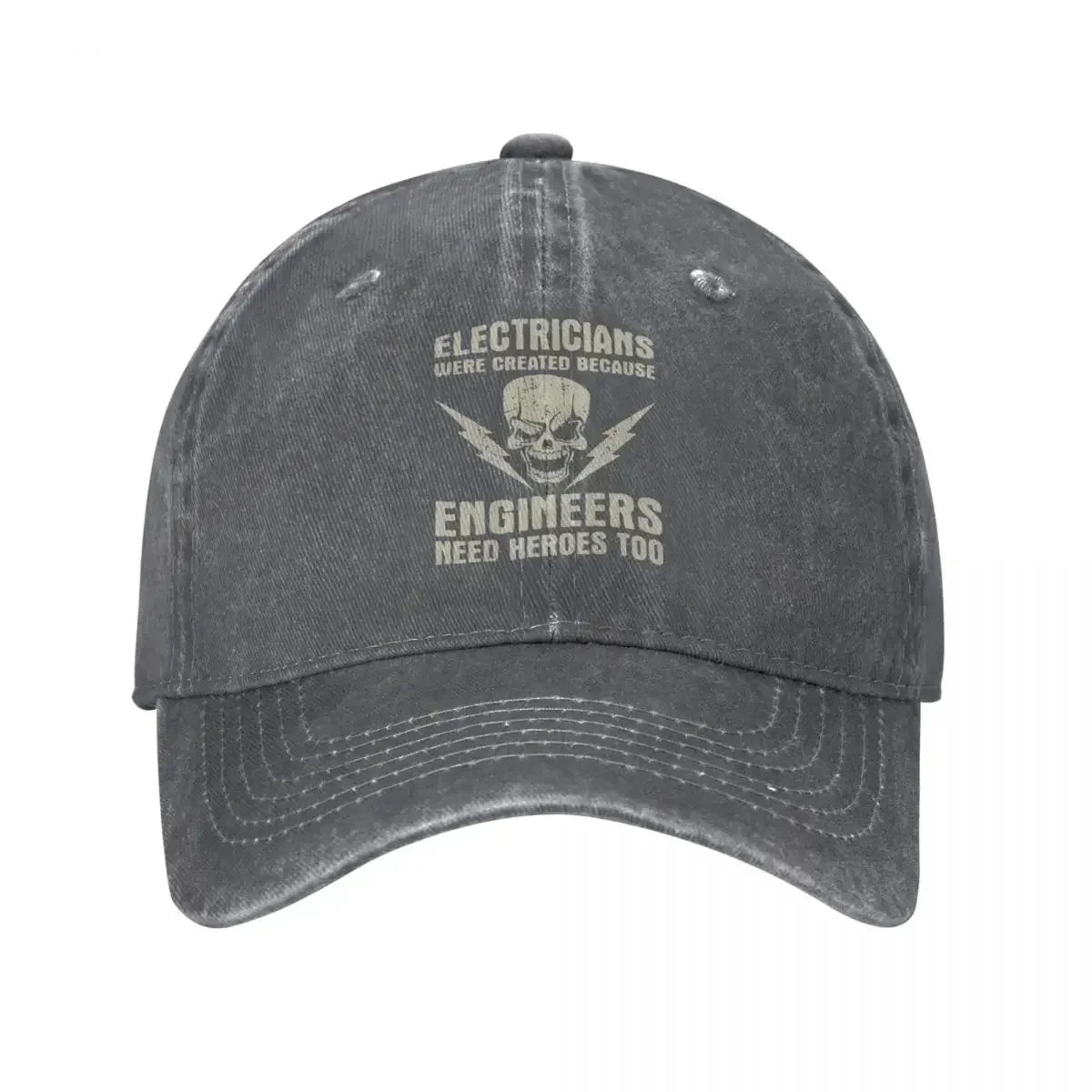 Electrician Hero Engineer Funny Distressed Baseball Cap