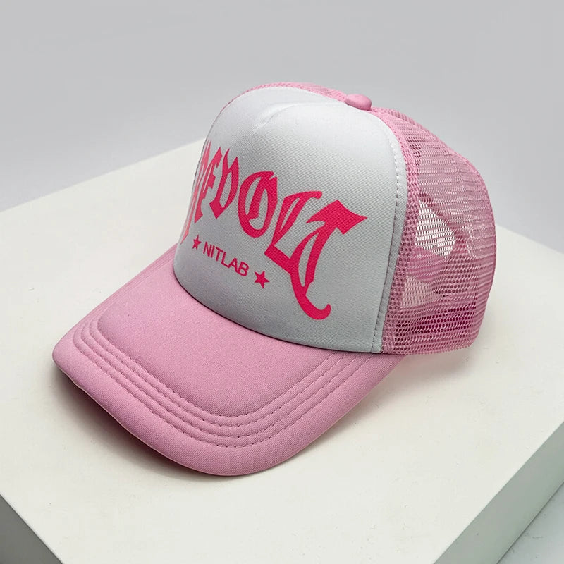 Tiger Letter Print Mesh Baseball Cap