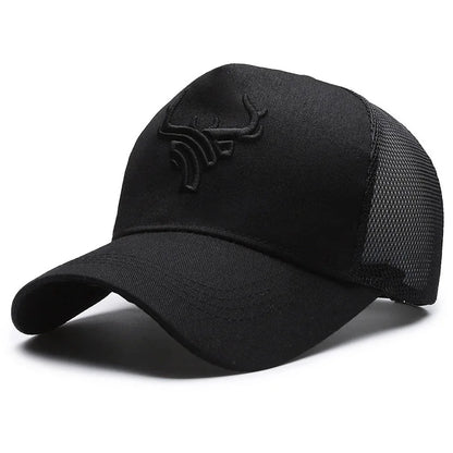 Unisex Animal Antlers Embroidery Baseball Net Caps