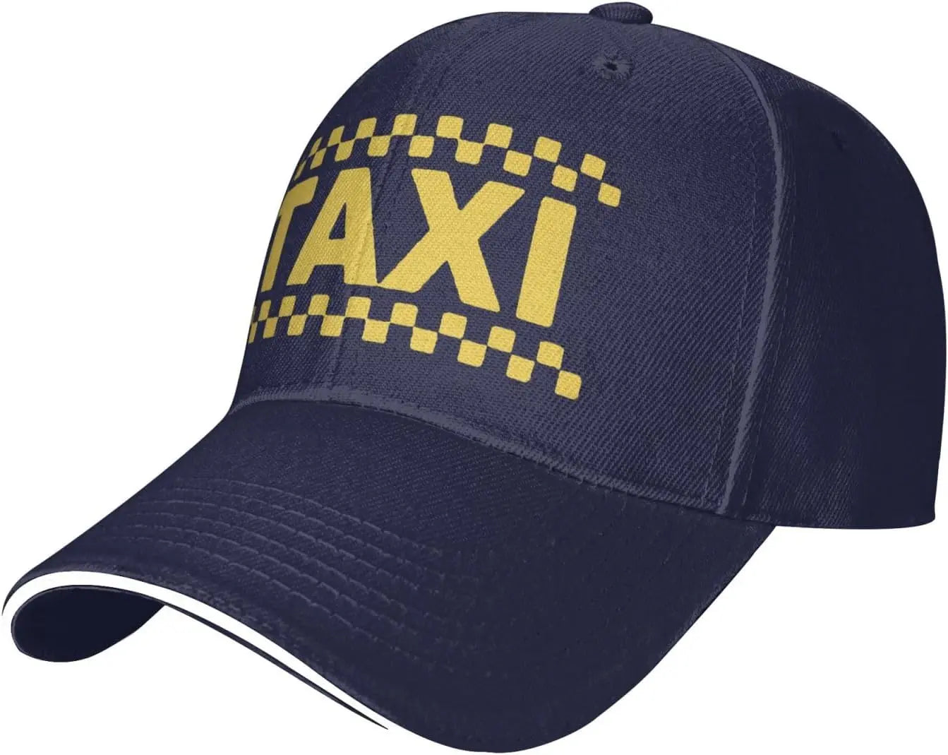Taxi Checker Pattern Driver Style Baseball Cap